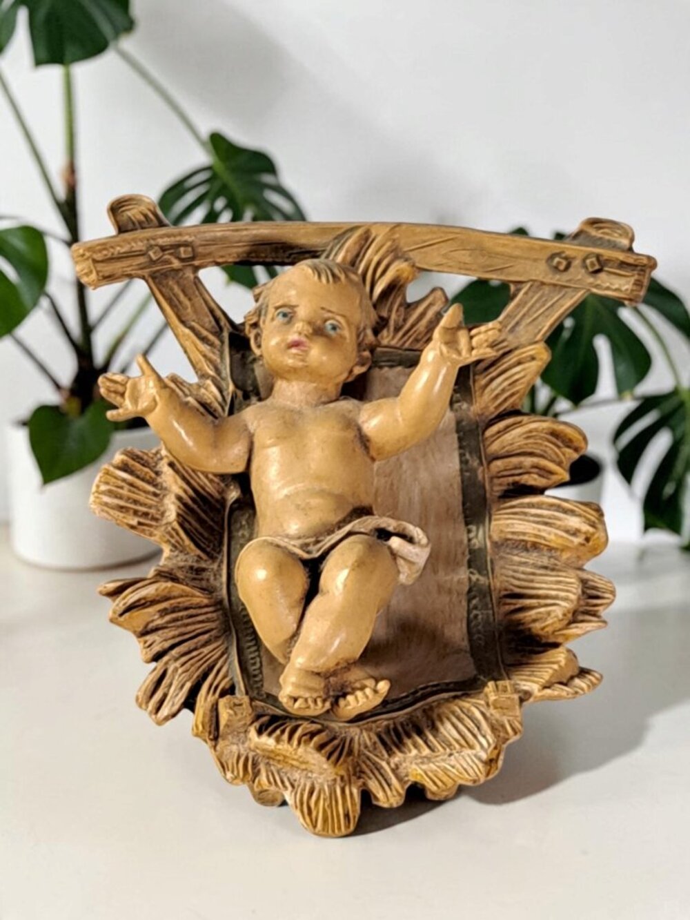 1983 Fontanini Depose Italy Nativity Figure Baby Jesus Manger Christmas Christ